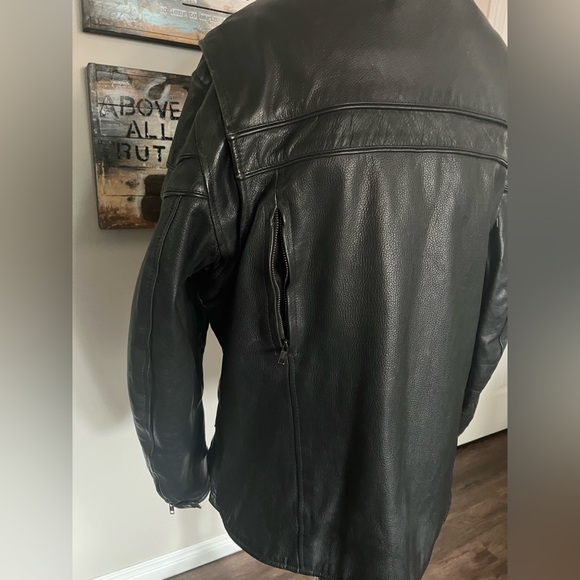 Open Road Men’s Leather Riding Jacket - Picture 7 of 11